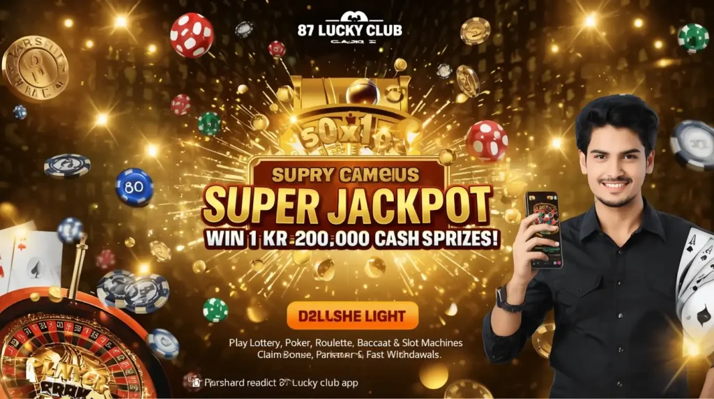 Super Jackpot on 87 Lucky Club Game – Win Big Cash Rewards